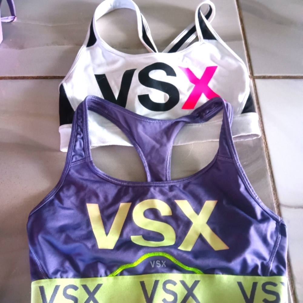 2 VSX Victoria secret sport bras size small